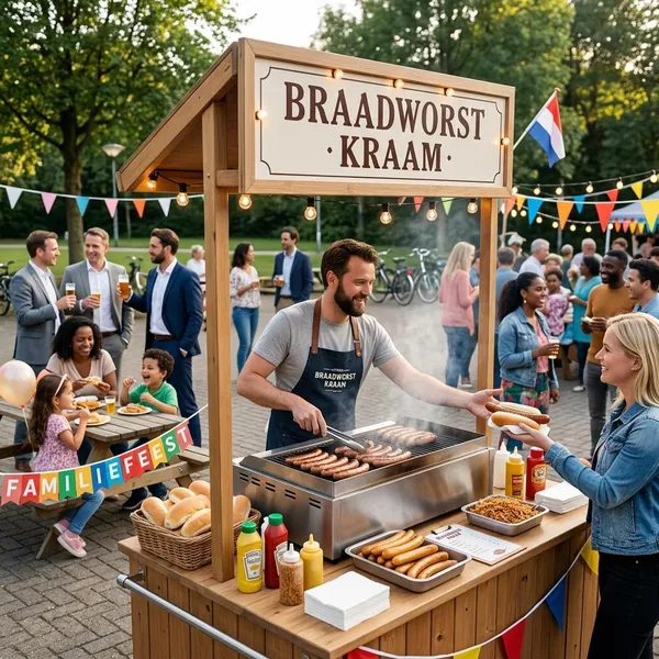 Wat zit er inbegrepen bij een braadworstkraam