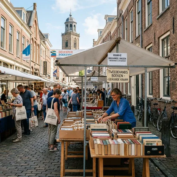 Deventer boekenmarkt kraam huren