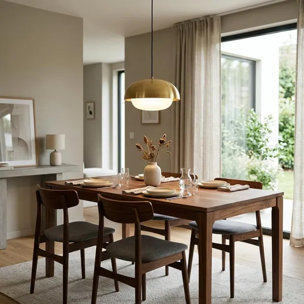hoe hoog hangt een lamp boven tafel