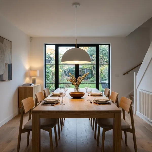Hoe hoog hang je een lamp boven tafel