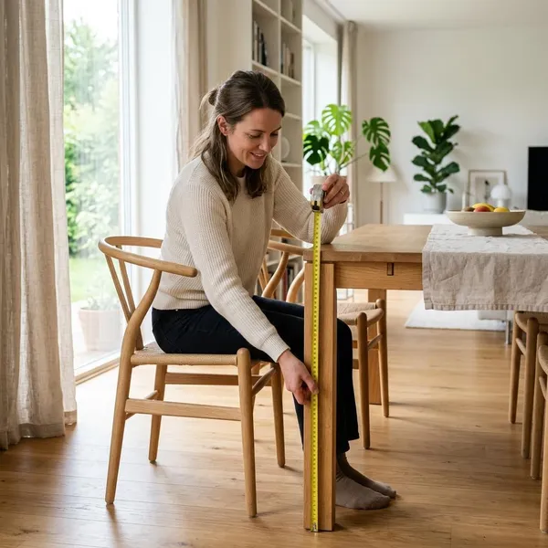 Hoe stem je tafel en stoel goed op elkaar af
