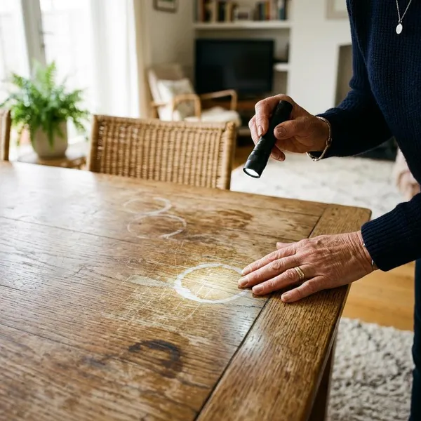 Hoe krijg je een eiken tafel weer mooi