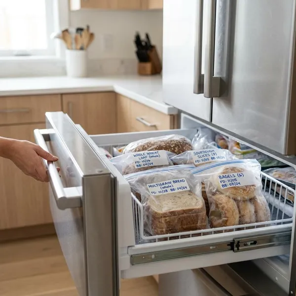 hoe lang blijft brood goed in de vriezer