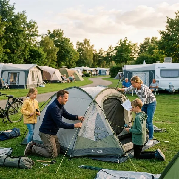 hoe lang duurt tent opzetten