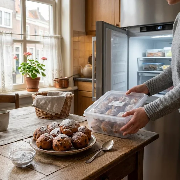 Oliebollen invriezen zonder dat ze taai worden