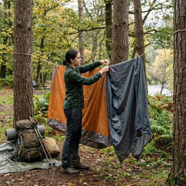 Wanneer is je tent droog genoeg