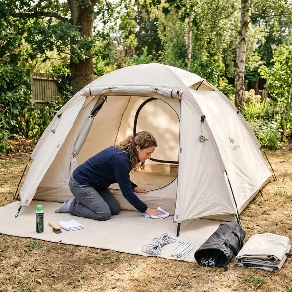 Wat te doen met een natte tent