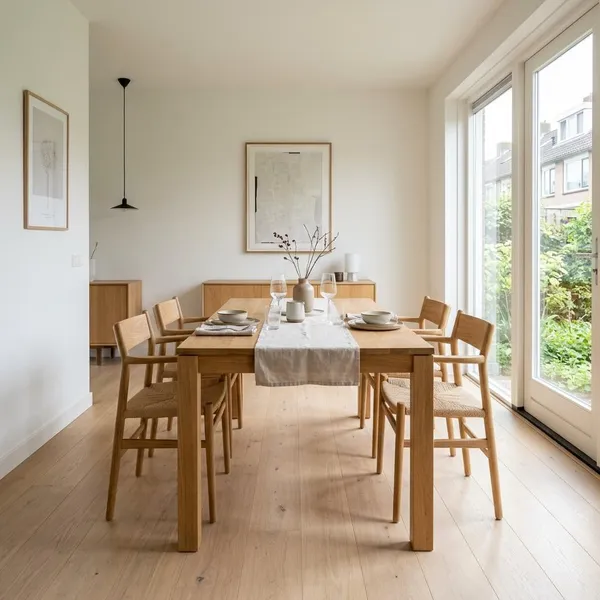 Hoeveel ruimte heb je rondom een eettafel nodig