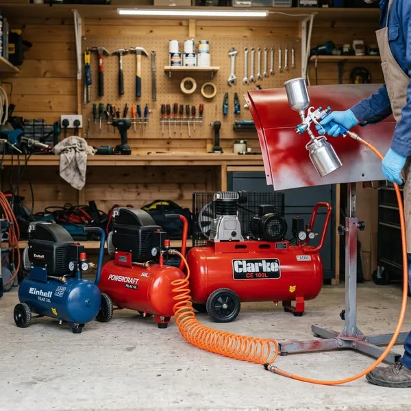 hoeveel liter compressor voor verfspuit