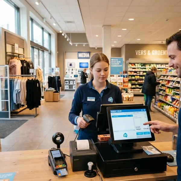 Verschil tussen kassawerk per winkel