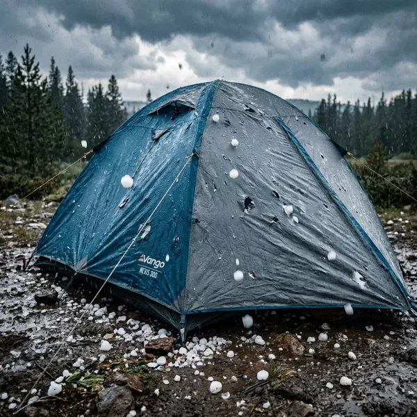 kan een tent tegen hagel