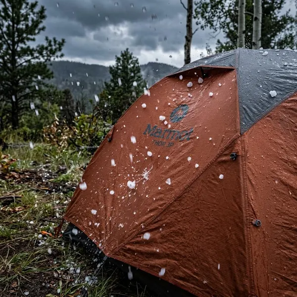 Welk tentdoek kan beter tegen hagel