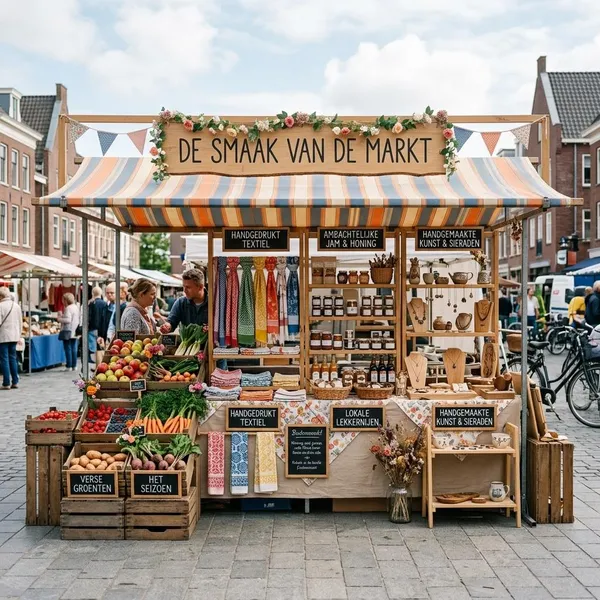 Decoratie ideeën voor je marktkraam