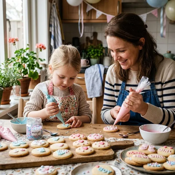 Zo maak je kraamkoekjes stap voor stap