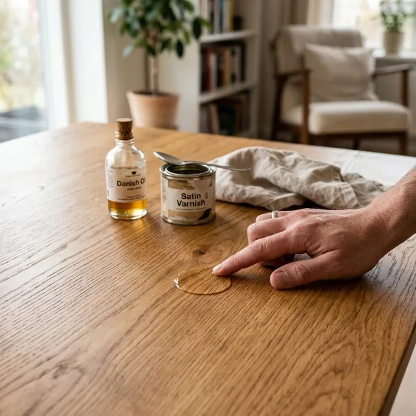 Waarom lak op een geoliede tafel vaak loslaat