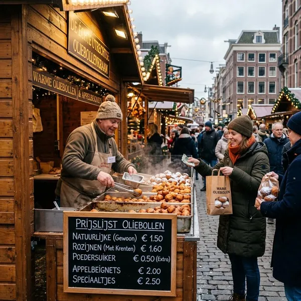 Wat kost een oliebol bij de kraam gemiddeld