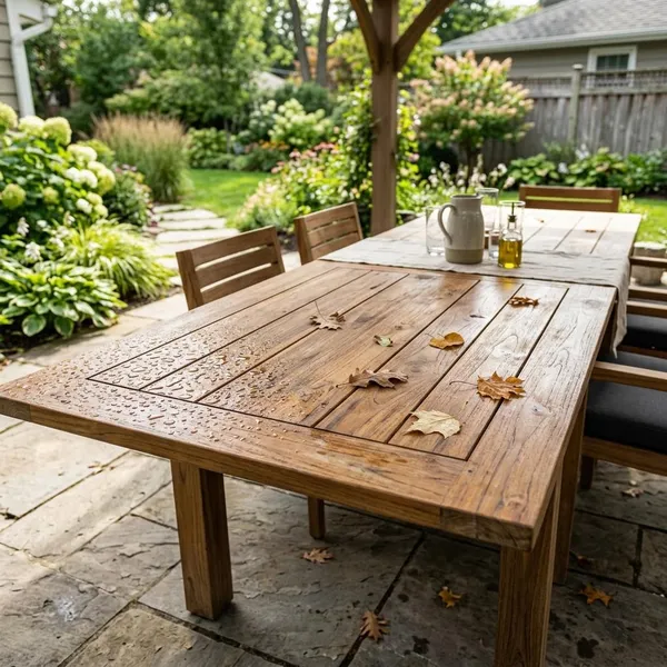 Welk hout is het meest geschikt voor een buitentafel