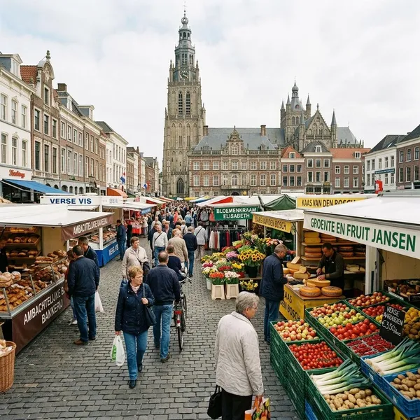welke kramen staan er op de Bossche markt