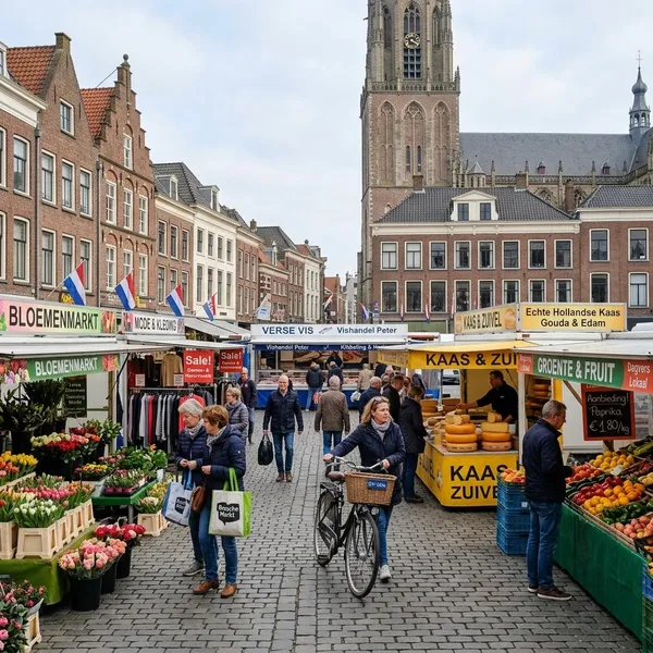 Welke soorten kramen staan er op de Bossche markt