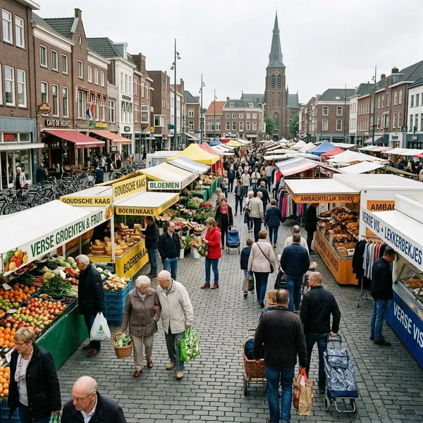 Hoe check je vooraf welke kramen er vandaag staan?