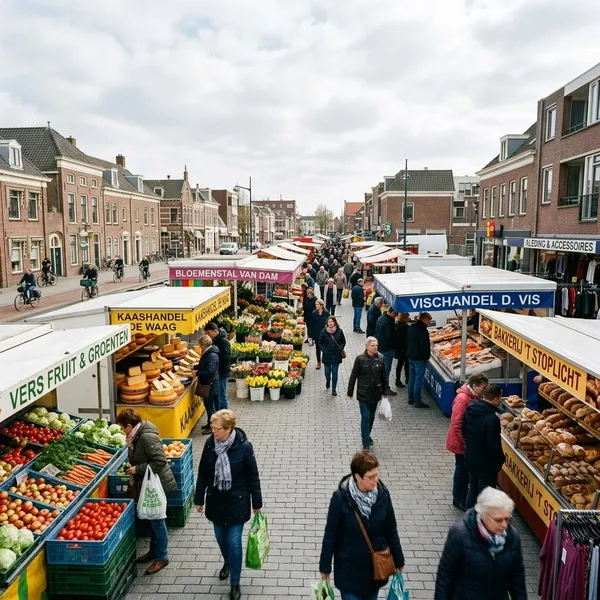 welke kramen staan er op de markt Zoetermeer
